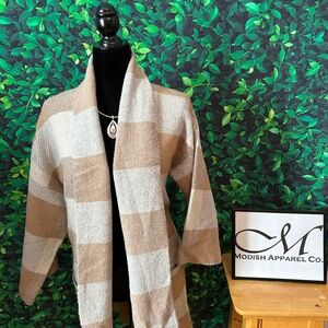 Long Open Front Sweater Cardigan